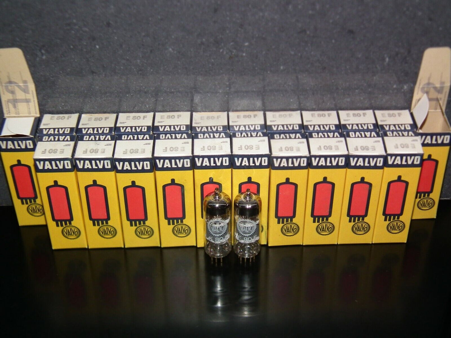 E80F Valvo 6084 Matched Pair NOS NIB EF86 sub Made by Philips Heerlen 1967