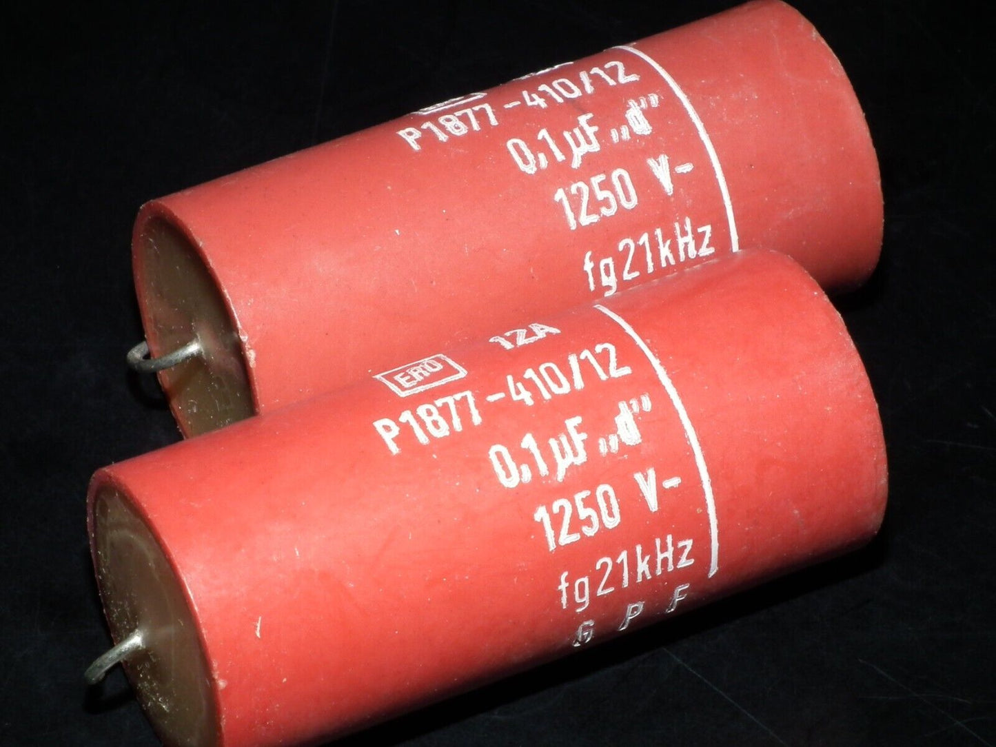 ERO 100nF 1250V Polyester Capacitor HI Voltage NOS 0.1uF 1.25KV