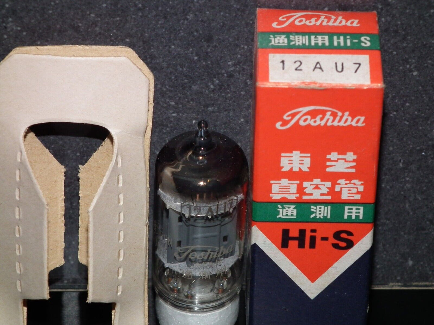 One (1 pcs) ECC82 12AU7 Toshiba Japan, NOS NIB Made back in 60s RARE LONG ANODES