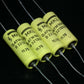 Four 4 NOS vintage Siemens MKL Capacitors 470nF 100V Klangfilm West Germany 70s