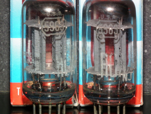 Matched Pair 5963 RCA 12AU7 ECC82  Used Tested 75%