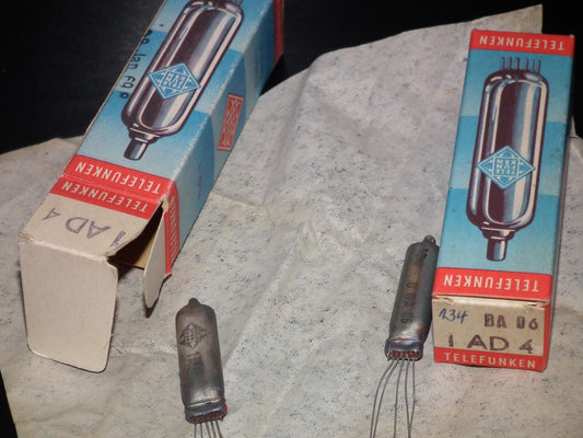 One tube (1 pcs) Telefunken 1AD4 tubes Made in West Germany NOS NIB