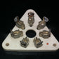 One VINTAGE 7 pin U7G Ceramic Socket for 813 Triangle shape