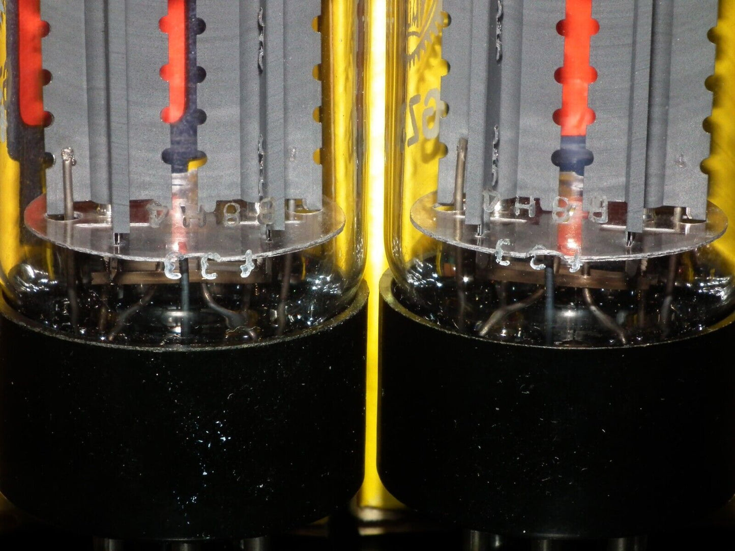 Platinum Matched Pair (2 pcs) GZ34 Mullard 5AR4 rectifier NOS NIB branded Valvo