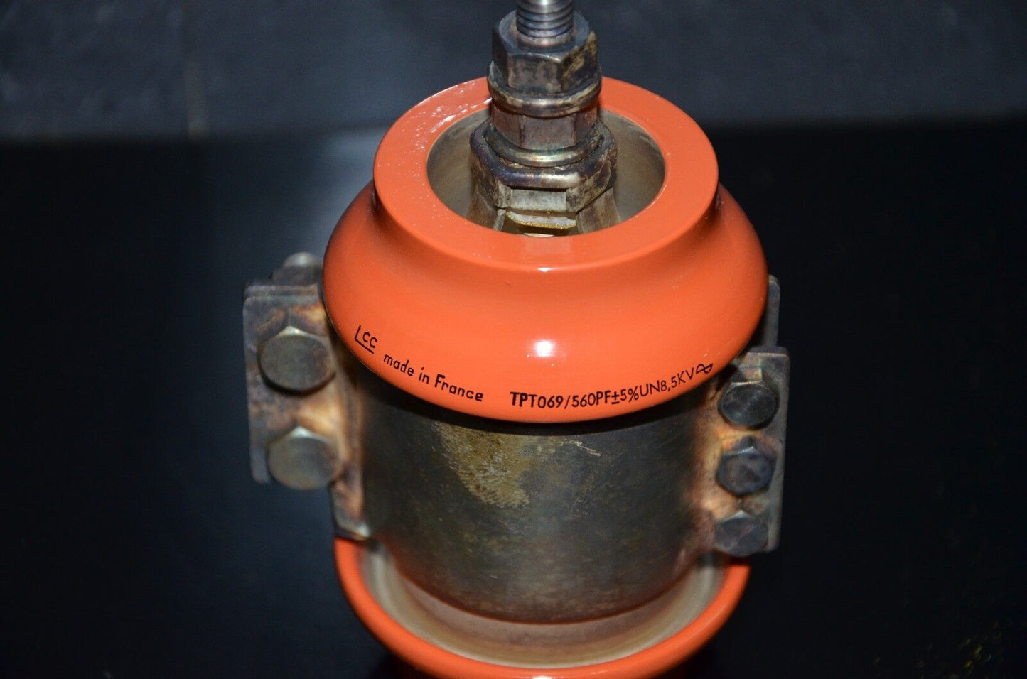 LCC France 560pF 8.5KV doorknob capacitor for professional broadcast & ham radio