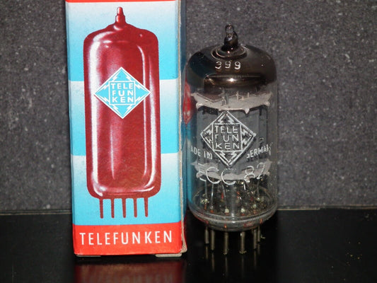 NOS ECC82 Telefunken 12AU7 Diamond Bottom Same Codes West Germany