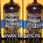 ECF802 Mullard Blackburn rebranded Philips Platinum Matched Pair NOS NIB 6JW8