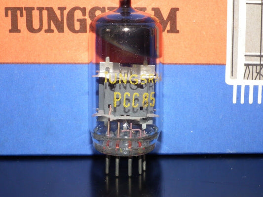 PCC85 Tungsram NOS NIB Early 60s Big Inclined Getter