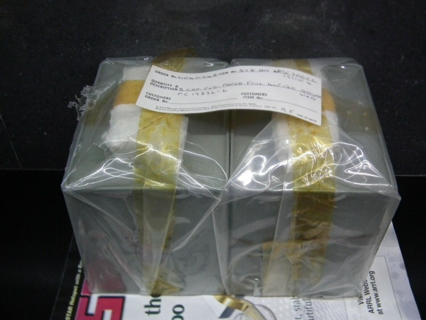 Genuine Marconi PIO Capacitor 4mfd 2500V NOS One pcs (1 capacitor)