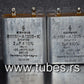 Two vintage Siemens PIO capacitors 2 uF 160V Klangfilm Made in Germany 2mfd 160V