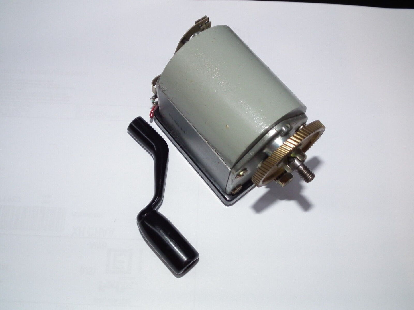 Vintage Hand Crank Generator Power Inductor Telephone Radio Ericsson Sweden