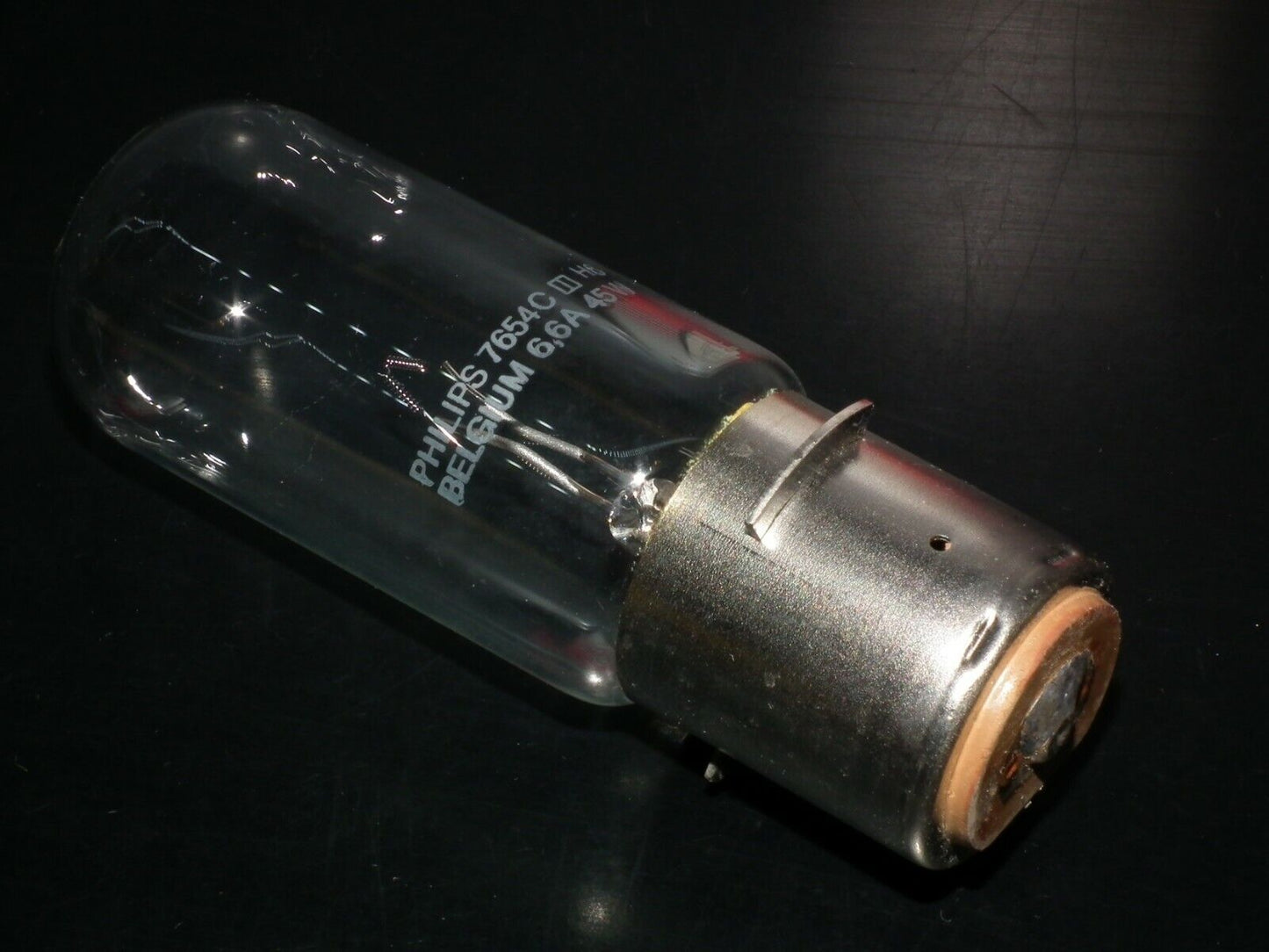 Genuine Philips Bulb 7668C 100W 6.6A P28s NOS Made in Belgium Airfield Lamp