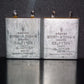 Two vintage Siemens PIO capacitors 0.5uF 250V Klangfilm Made in Germany in 60s