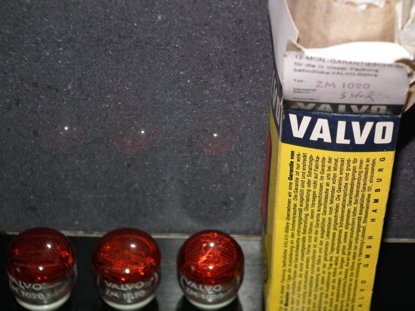 ZM1020 Valvo Nixie Tube NOS Red Made in West Germany