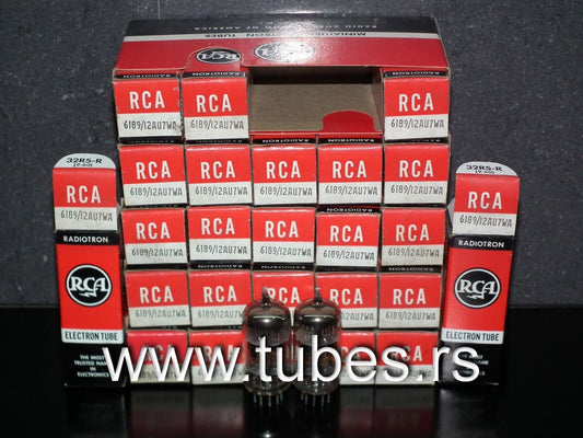 6189 RCA 12AU7 NOS NIB ECC82 ECC802S One pcs for Marshal, Fender, Guitar Amps
