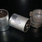Two vintage Siemens electrolytic capacitors 2500uF / 115V Klangfilm October 1967