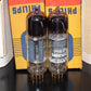 Philips E80CC 6085 Matched pair (Rare FOIL D Getter, PINCHED WAIST!) NOS NIB