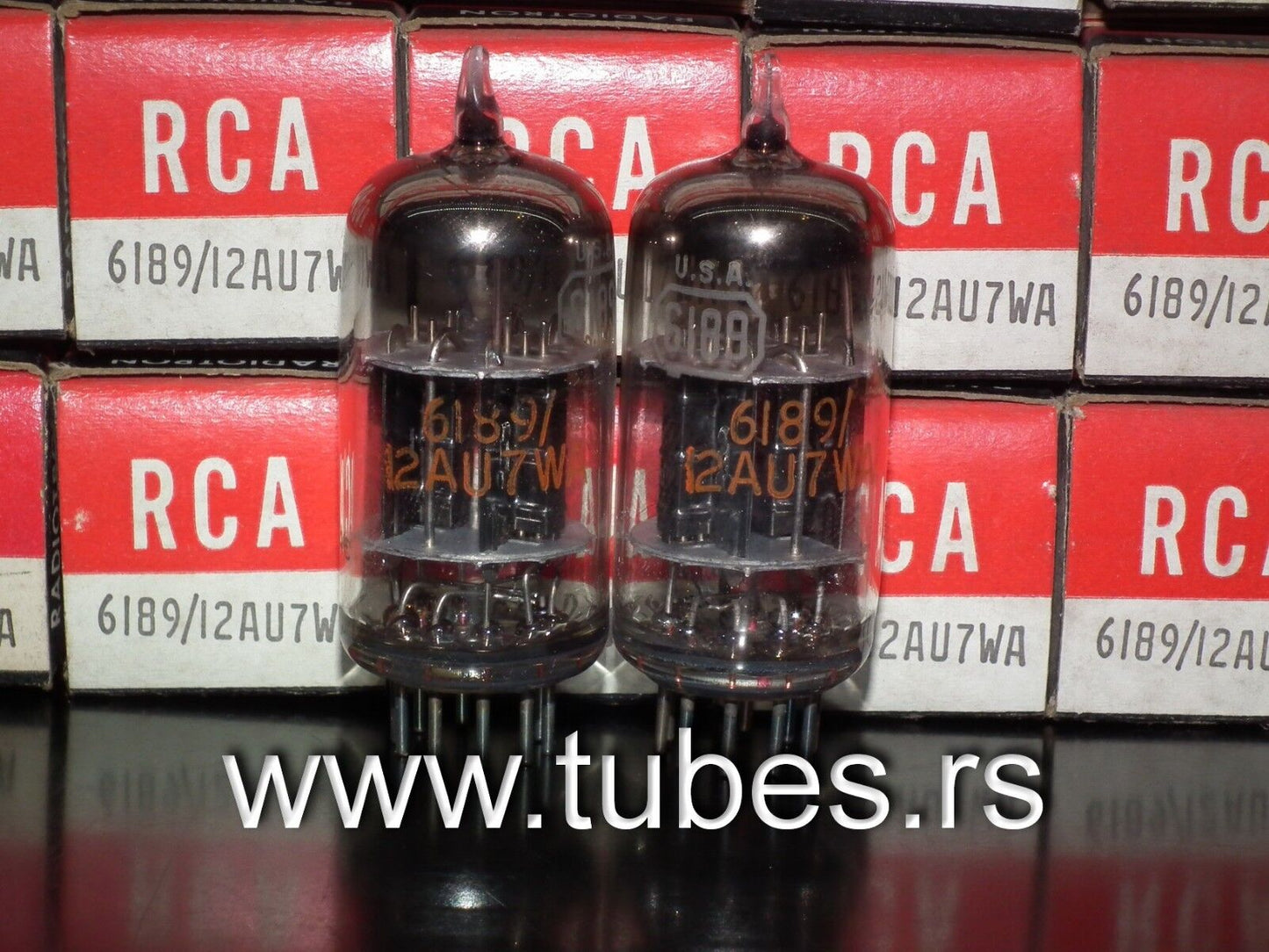 6189 RCA 12AU7 NOS NIB ECC82 ECC802S One pcs for Marshal, Fender, Guitar Amps
