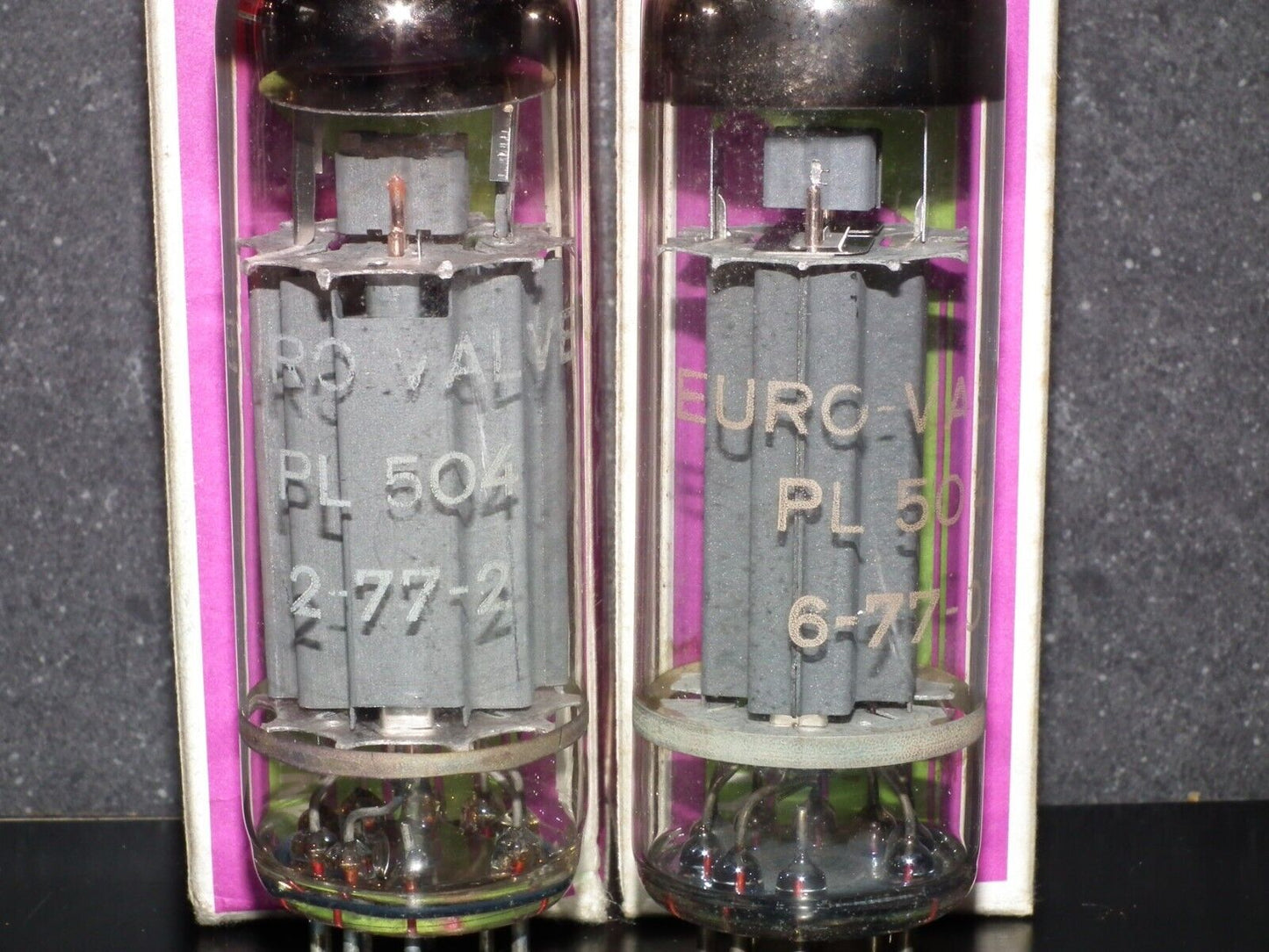 PL504 EUROVALVE Matched Pair NOS NIB - West Germany