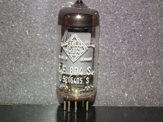 EF804S Telefunken NOS NIB Low Noise Diamond Bottom Old Type B&W Box