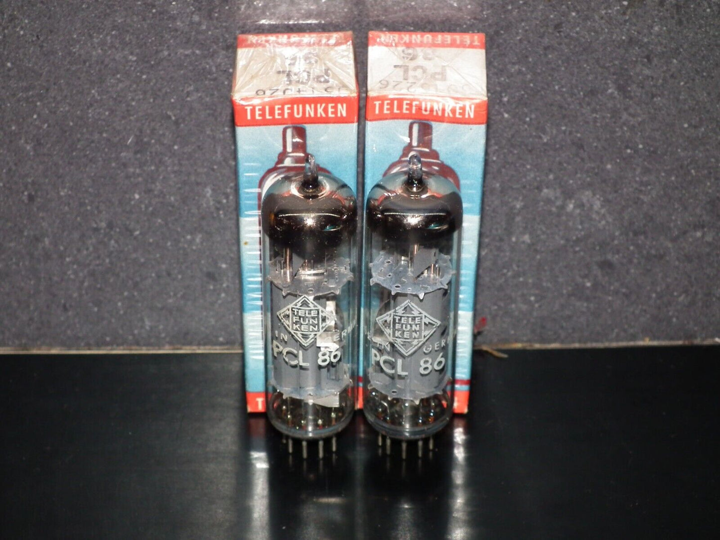 Platinum Matched Pair PCL86 14GW8 Telefun NOS NIB Berlin tube plant Diamond bttm