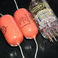 Two polystyrene capacitors 55000pF 0.055uF 250V ISKRA SIEMENS 1974 HI End Tube