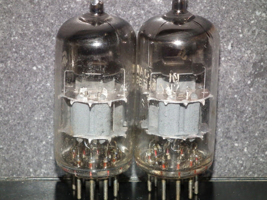 Matched pair PCC88 Siemens 7DJ8 GRAY SHIELD DUAL STAGE GETTER Used tested 90%