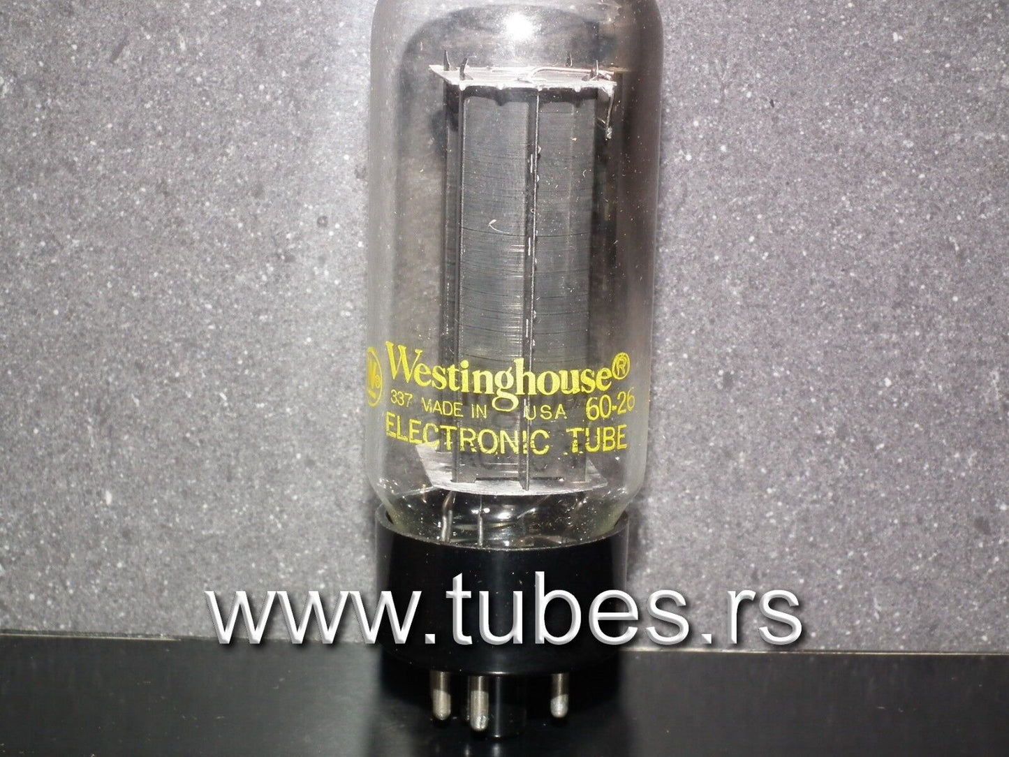 5U4GB Westinghouse VT-244 NOS NIB black plates, carbonized nickel