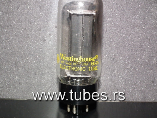 5U4GB Westinghouse VT-244 NOS NIB black plates, carbonized nickel