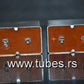 Two vintage Siemens electrolytic capacitors 500uF/35V Klangfilm Al-Elko rauh IA