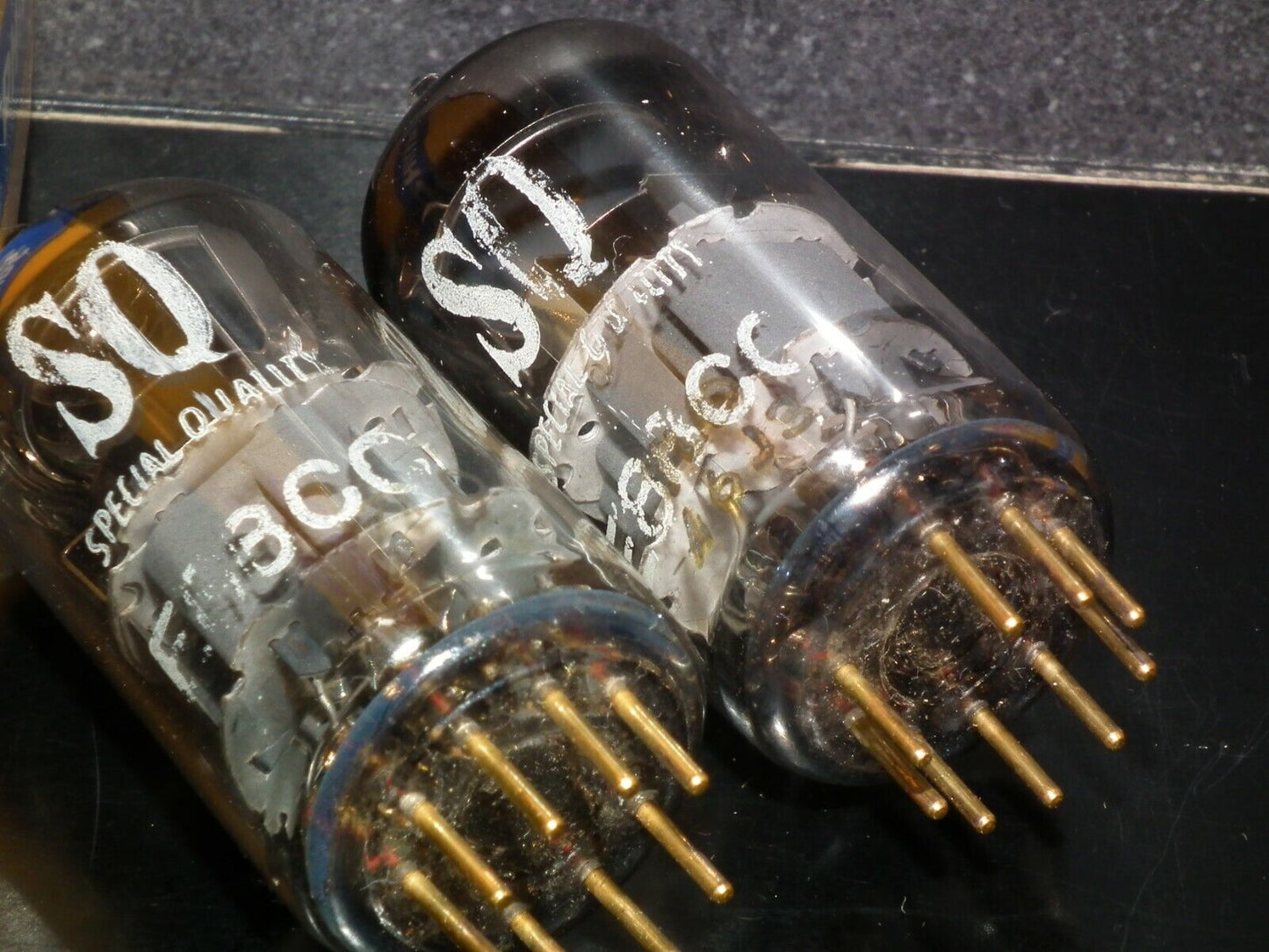 E88CC Philips Heerlen 6922 Matched Pair, Used Tested 85%, Gold pins