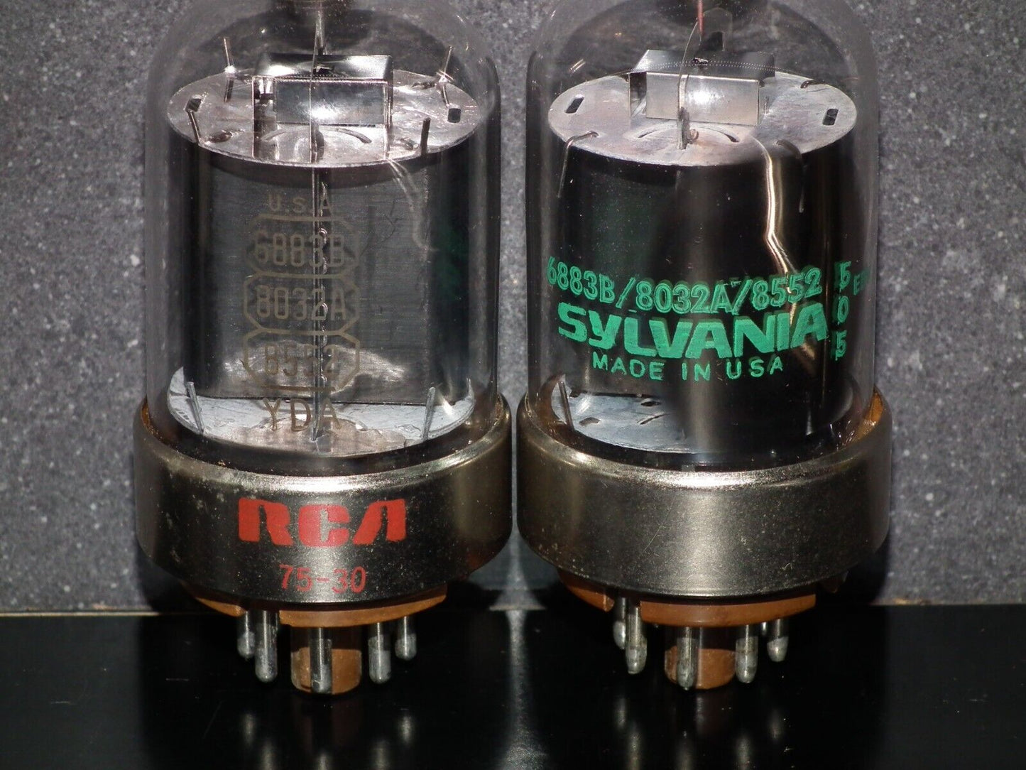 8032A 6883B 8552 Pair - USED - TESTED 100% 6146B sub with 12.6V heater