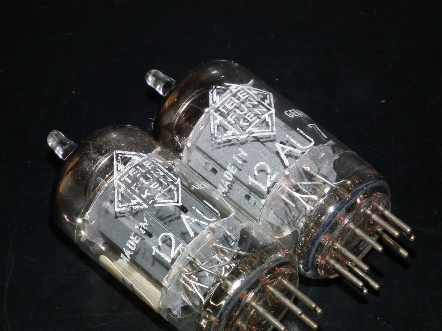 Platinum Matched Pair 12AU7 Telefunken ECC82 Tested 80% Smooth Anodes DB