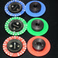One (1 pcs) Vintage KNOB for 6mm shaft 0-24 Red Green Blue