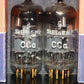 Platinum Matched Pair CCa Siemens E88CC ECC88 Dual Stage Getter Used Tested NOS