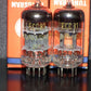 Platinum matched pair ECC81 Tungsram 12AT7 NOS NIB RARE Foil Disc Getter mid 50s