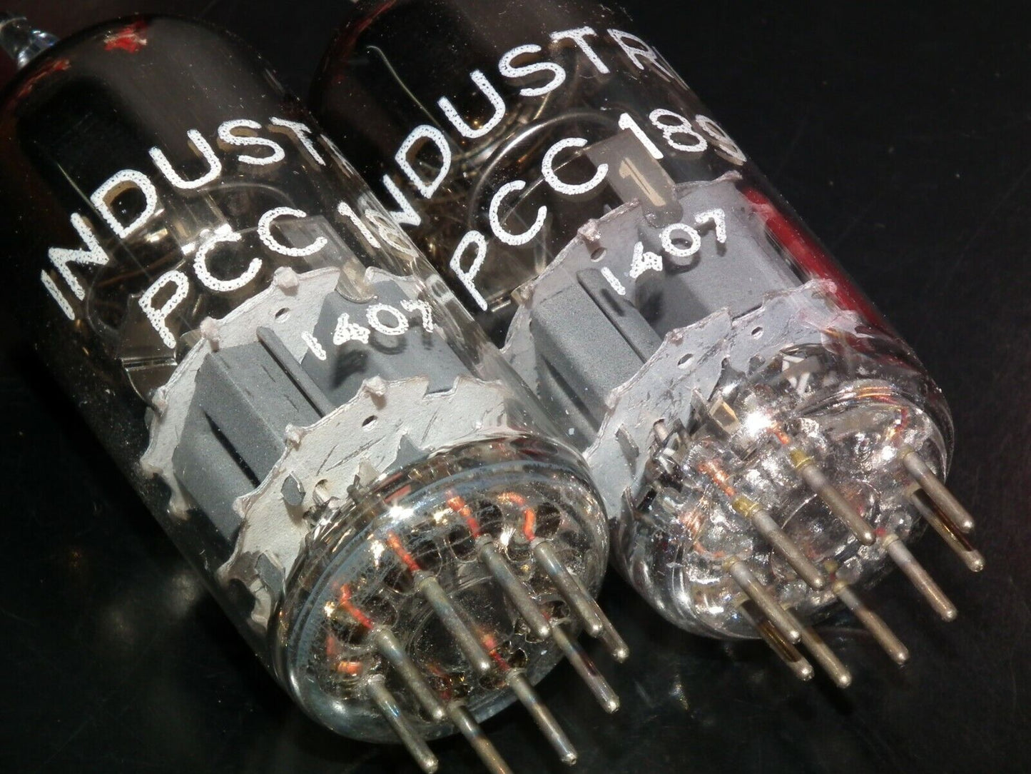 Matched Pair PCC189 Industrial 7ES8 NOS NIB Variable Mu Compressor RARE Tall Btl