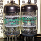 Matched pair 6201 GE 12AT7WB ECC81 ECC801S tested NOS, balanced sections
