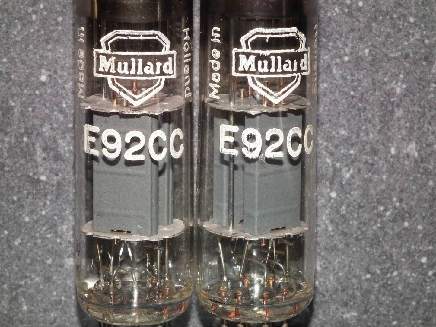 Matched pair E92CC Mullard Made in Heerlen Holland in 1960, Used tested 100%