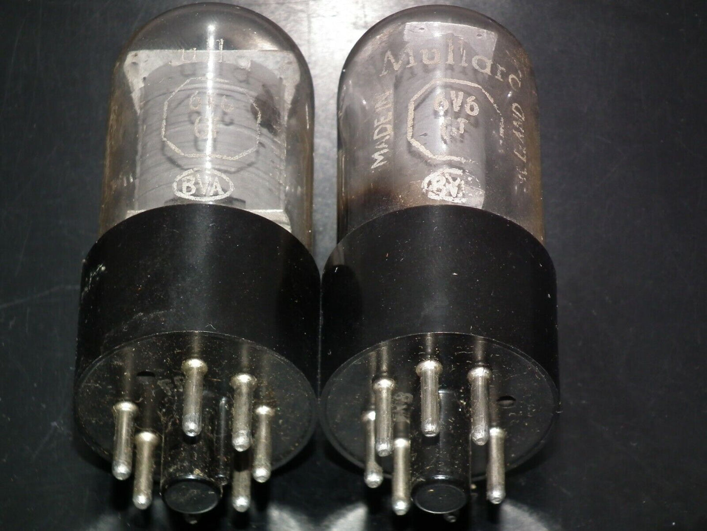Matched Pair 6V6GTMullard G. Britain USED tested 95% Great Sounding 6V6