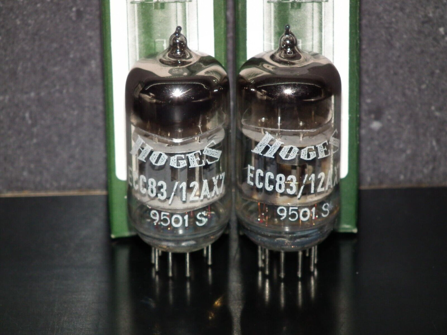 Matched Pair  ECC83 12AX7 Hoges NOS in original boxes 1995