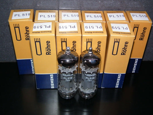 PL519 Siemens West Germany 40KG6 PLATINUM Matched PAIR EAR859 EAR861 Tested!!!