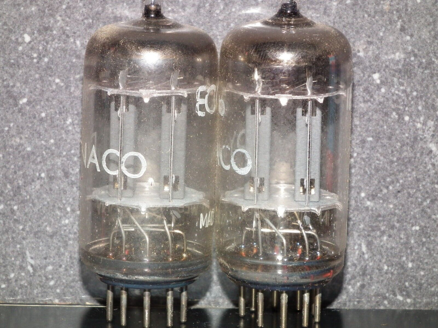 ECC83 Telefunken 12AX7 Matched Pair Smooth plates, diamond bottom, DYNACO USED 1