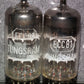 Matched Pair ECC81 12AT7 Siemens old type rebranded Tungsram, white logo (Used)