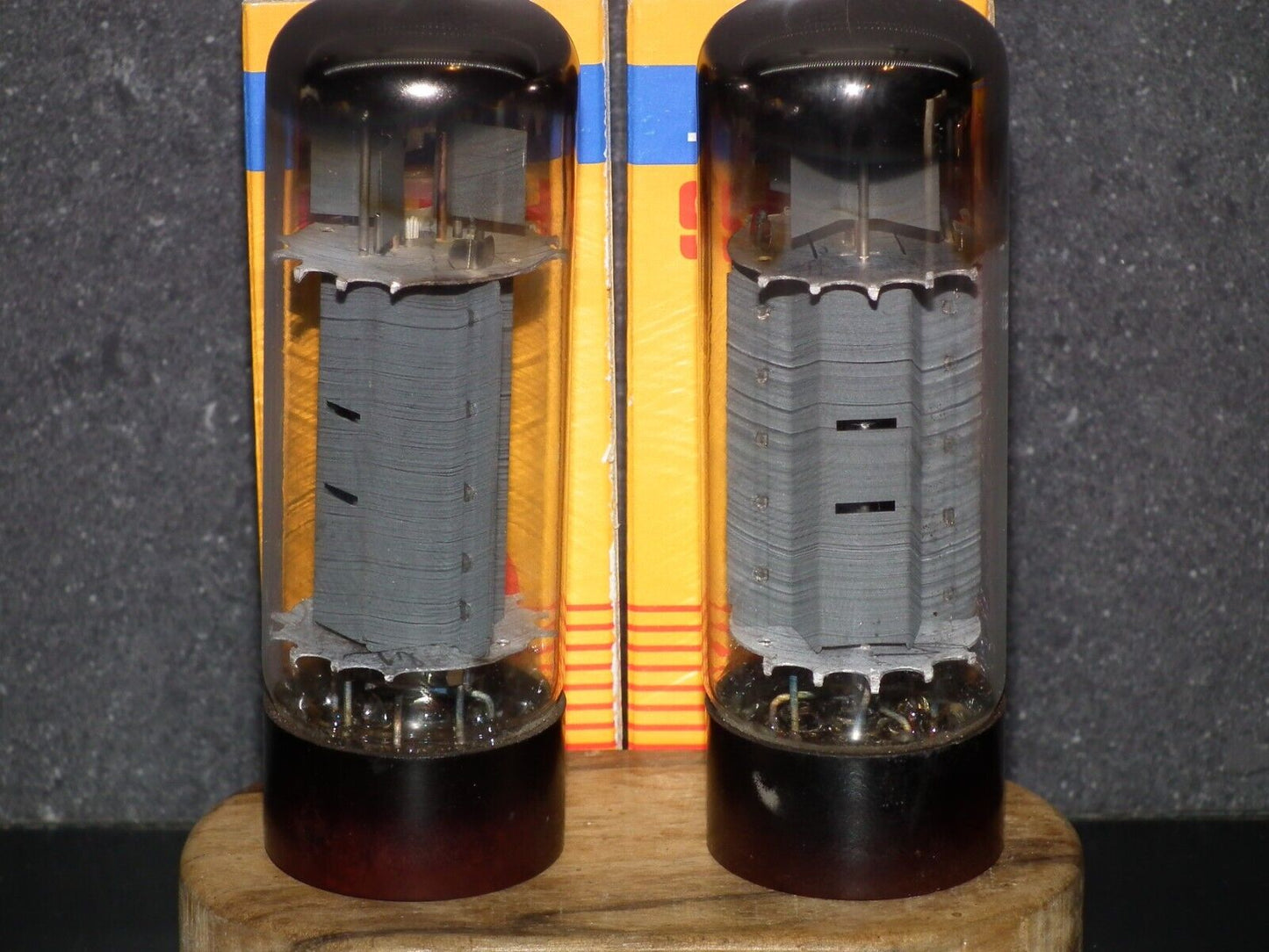 EL34 6CA7 Tesla Czechoslovakia Platinum Matched Pair Tested NOS