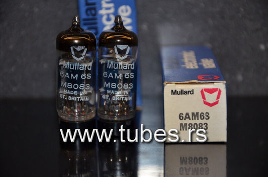 6AM6S EF91 Mullard NOS Matched Pair for Little Dot I+ Headphone Amp Made in UK