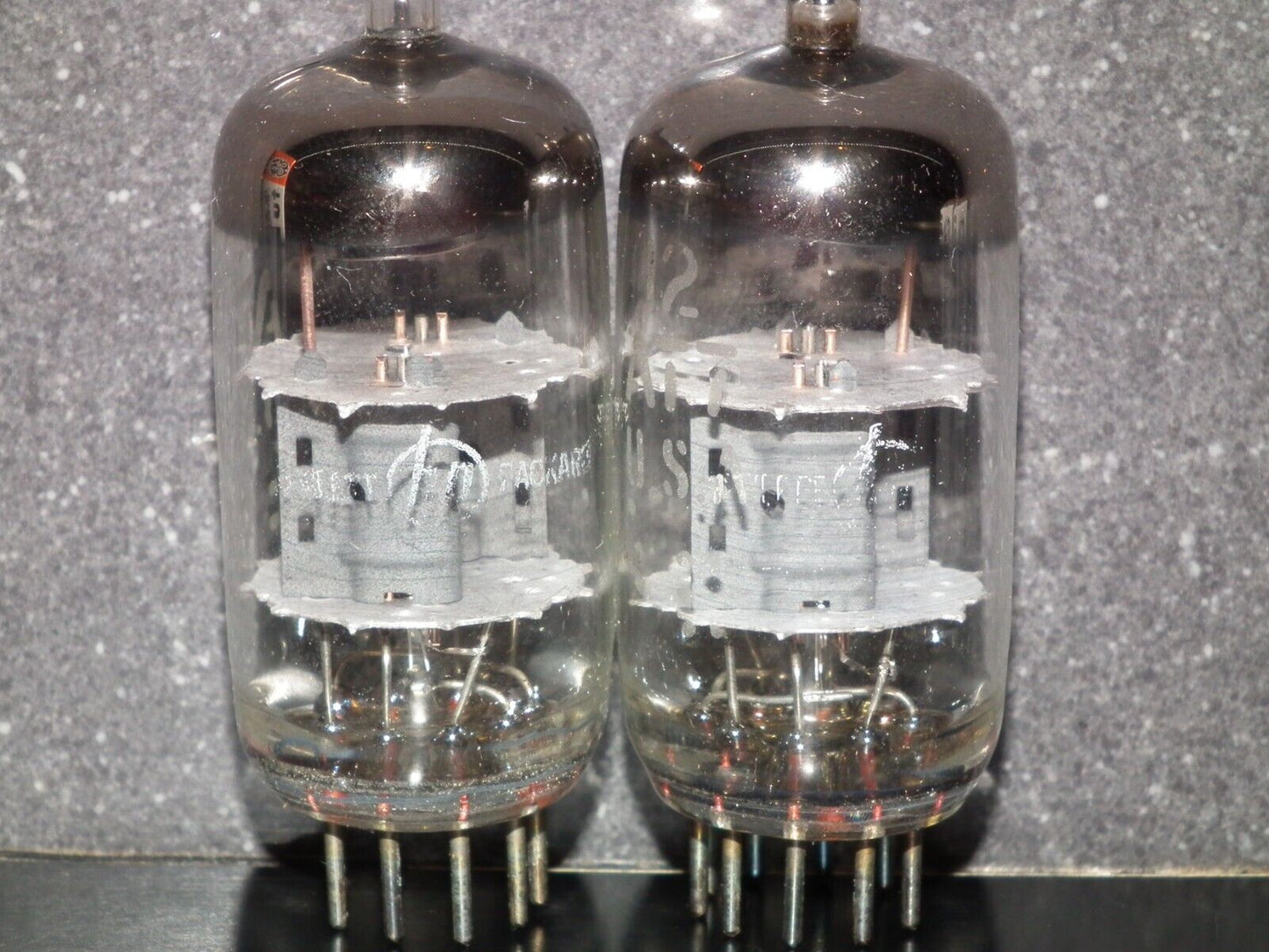 12AT7 GE ECC81 Matched Pair Used Tested 85%, made by General Electric for HP