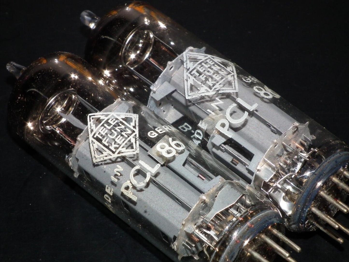 Platinum Matched Pair PCL86 14GW8 Telefun NOS NIB Berlin tube plant Diamond bttm