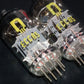 Matched pair ECC85 RFT NOS NIB Inclined Big O Getter, early 60s