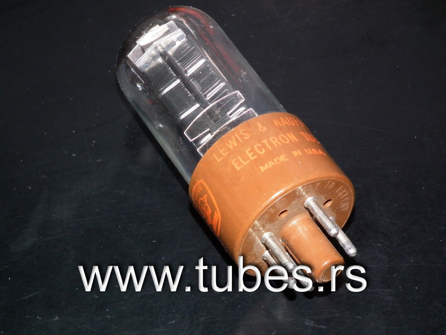 5Y3GT Los Gatos NOS NIB Rare Square Getter, triple mica, black plates, brown bas